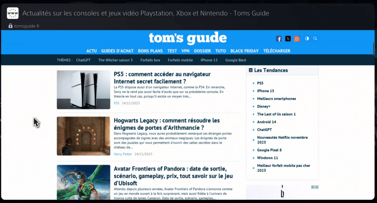 découvrez comment naviguer facilement sur internet avec votre ps5 et profitez d'une expérience web fluide directement depuis votre console.